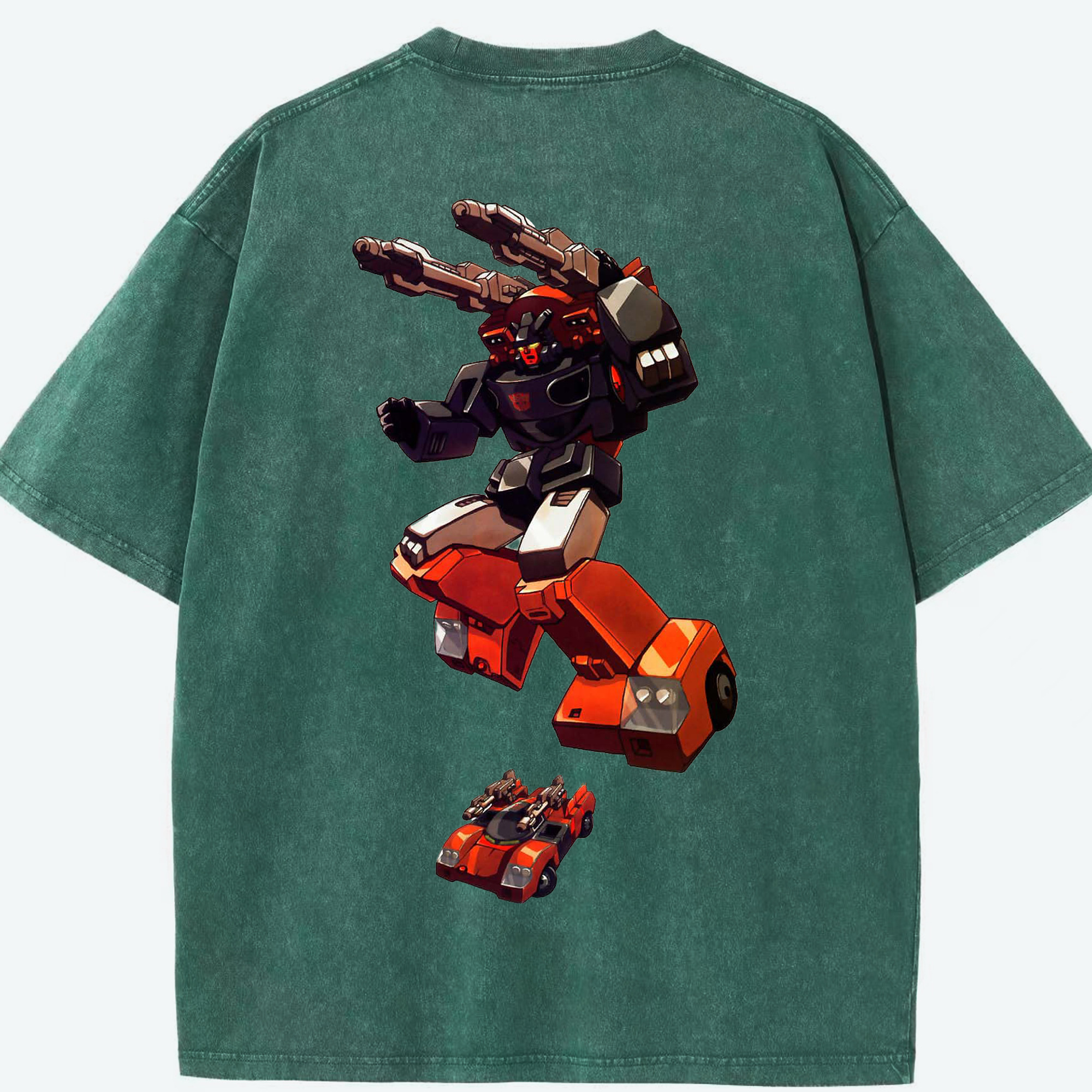 （画像用）  綿100% ヴィンテージ風 半袖Tシャツ（背面プリント）